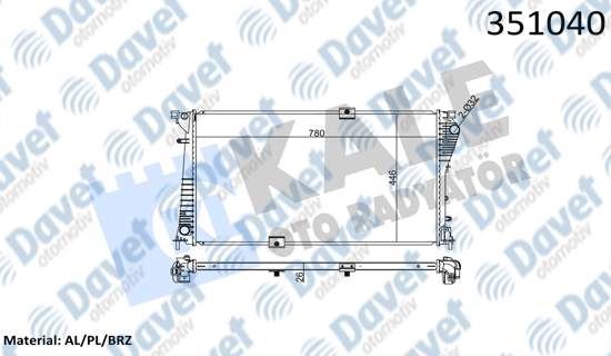 16-3281B Su Radyatoru Brazing Opel Vivaro A 2.0 Cdti 2002- / Renault Trafic Ii 2.0 Dci 2001-2014